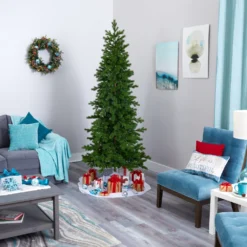 7.5' Big Sky Spruce Artificial Christmas Tree With 300 Clear Warm (Multifunction) LED Lights And 385 Bendable Branches -Cheap Artificial Trees Store artificial 75 big sky spruce artificial christmas tree with 300 clear warm multifunction led lights and 385 bendable branches nearly natural 832228