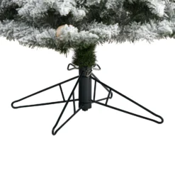 7.5' Flocked British Columbia Mountain Fir Artificial Christmas Tree With 95 Multi Color Globe Bulbs And 1113 Branches -Cheap Artificial Trees Store artificial 75 flocked british columbia mountain fir tree with 95 multi color globe bulbs and 1113 branches nearly natural 638319