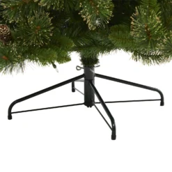 7.5’ Golden Tip Washington Pine Artificial Christmas Tree With 600 Clear Lights, Pine Cones And 1568 Bendable Branches -Cheap Artificial Trees Store artificial 75 golden tip washington pine artificial christmas tree with 600 clear lights pine cones and 1568 nearly natural 553479