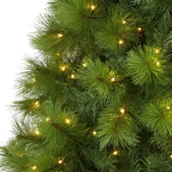 7.5’ Green Scotch Pine Artificial Christmas Tree With 550 Clear LED Lights -Cheap Artificial Trees Store artificial 75 green scotch pine artificial christmas tree with 550 clear led lights nearly natural 699236