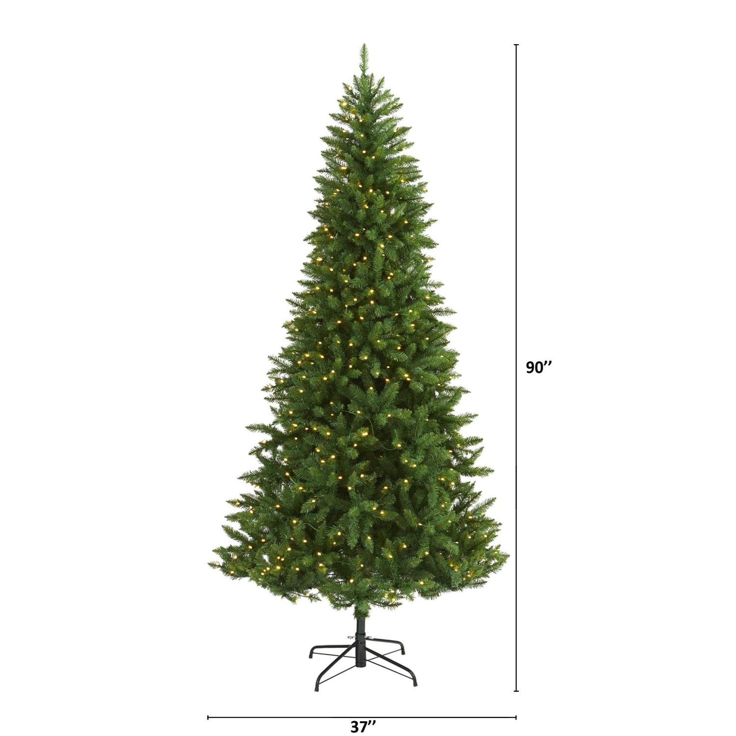 7.5’ Green Valley Fir Artificial Christmas Tree With 500 Clear LED Lights 2 7.5’ Green Valley Fir Artificial Christmas Tree With 500 Clear LED Lights - Image 2