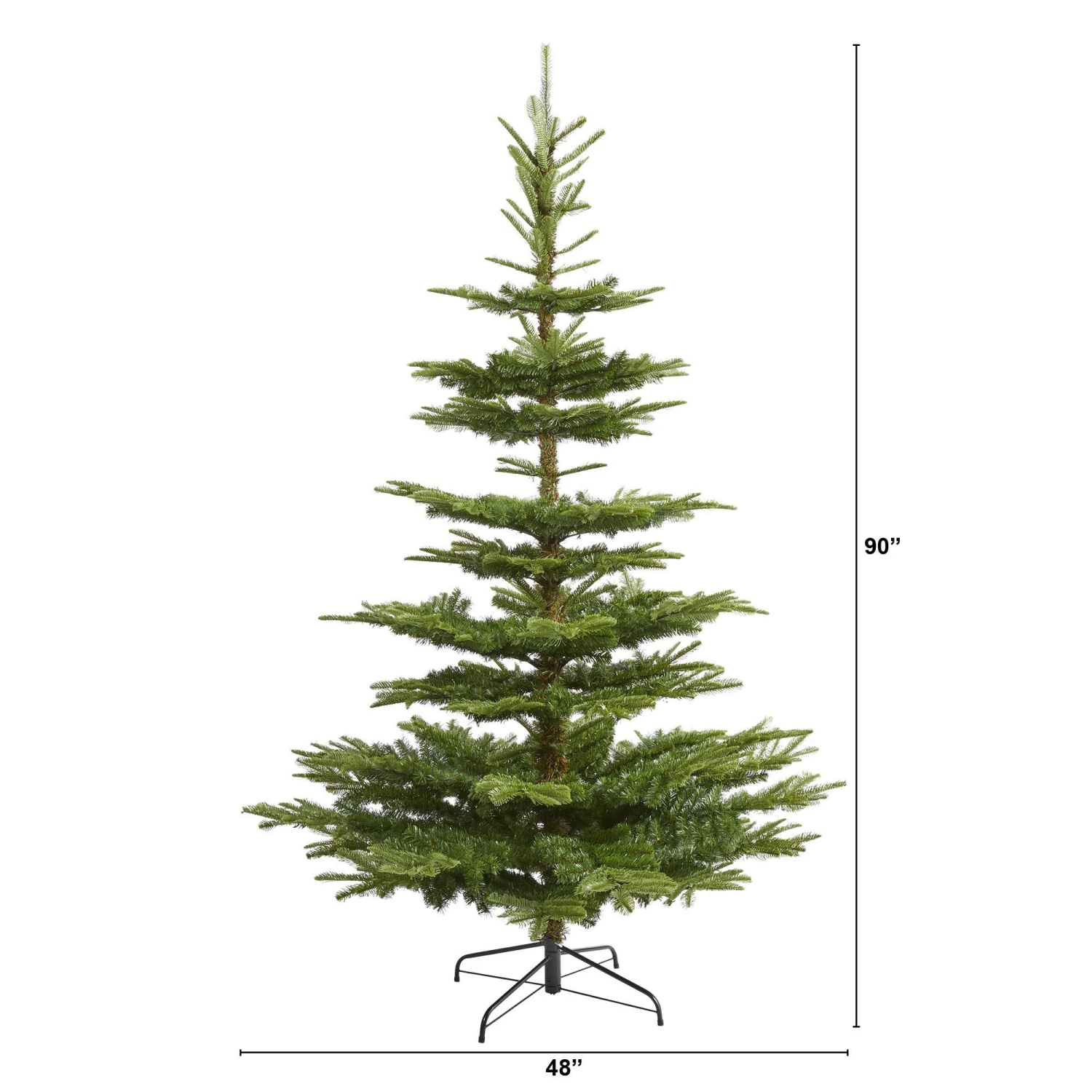7.5’ Layered Washington Spruce Artificial Christmas Tree With And 1325 Bendable Branches 2 7.5’ Layered Washington Spruce Artificial Christmas Tree With And 1325 Bendable Branches - Image 2