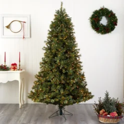 7.5' Majestic Multi-Pine Christmas Tree W/Clear Lights 15 7.5' Majestic Multi-Pine Christmas Tree W/Clear Lights -Cheap Artificial Trees Store artificial 75 majestic multi pine christmas tree wclear lights nearly natural 185091 scaled