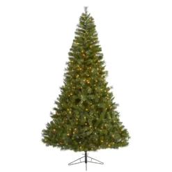 7.5' Mount Hood Spruce Artificial Christmas Tree With 450 Warm White Lights And 1285 Bendable Branches