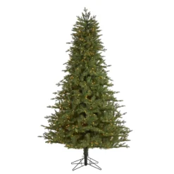7.5' New Hampshire Spruce Artificial Christmas Tree With 650 Warm White Lights And 1462 Bendable Branches