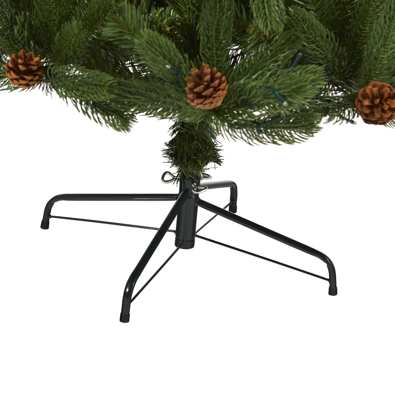 7.5' Rocky Mountain Spruce Artificial Christmas Tree With Pinecones And 400 Clear LED Lights 6 7.5' Rocky Mountain Spruce Artificial Christmas Tree With Pinecones And 400 Clear LED Lights - Image 6