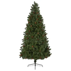 7.5' Rocky Mountain Spruce Artificial Christmas Tree With Pinecones And 400 Clear LED Lights 10 7.5' Rocky Mountain Spruce Artificial Christmas Tree With Pinecones And 400 Clear LED Lights -Cheap Artificial Trees Store artificial 75 rocky mountain spruce artificial christmas tree with pinecones and 400 clear led lights nearly natural 652882