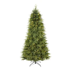 7.5’ Vancouver Fir “Natural Look” Artificial Christmas Tree With 600 Clear LED Lights And 2942 Bendable Branches