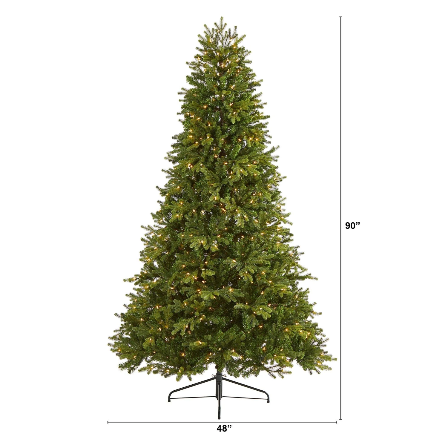 7.5’ Washington Fir Artificial Christmas Tree With 600 Clear Lights And 1610 Bendable Branches 2 7.5’ Washington Fir Artificial Christmas Tree With 600 Clear Lights And 1610 Bendable Branches - Image 2