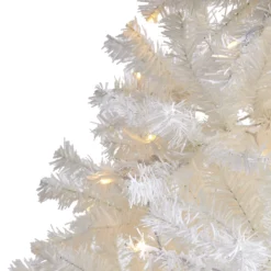 7.5' White Artificial Christmas Tree With 1380 Bendable Branches And 400 Clear LED Lights 9 7.5' White Artificial Christmas Tree With 1380 Bendable Branches And 400 Clear LED Lights -Cheap Artificial Trees Store artificial 75 white artificial christmas tree with 1380 bendable branches and 400 clear led lights nearly natural 306103