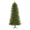 8’ Belgium Fir “Natural Look” Artificial Christmas Tree With 650 Clear LED Lights