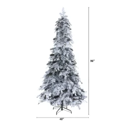 8’ Flocked Montana Down Swept Spruce Artificial Christmas Tree With Pinecones And 500 LED Lights 10 8’ Flocked Montana Down Swept Spruce Artificial Christmas Tree With Pinecones And 500 LED Lights -Cheap Artificial Trees Store artificial 8 flocked montana down swept spruce artificial christmas tree with pinecones and 500 led lights nearly natural 741700