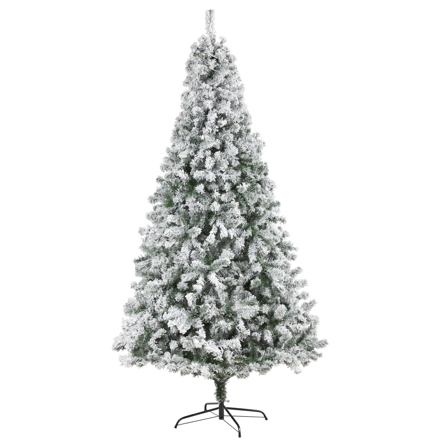 8' Flocked Rock Springs Spruce Artificial Christmas Tree 1 8' Flocked Rock Springs Spruce Artificial Christmas Tree