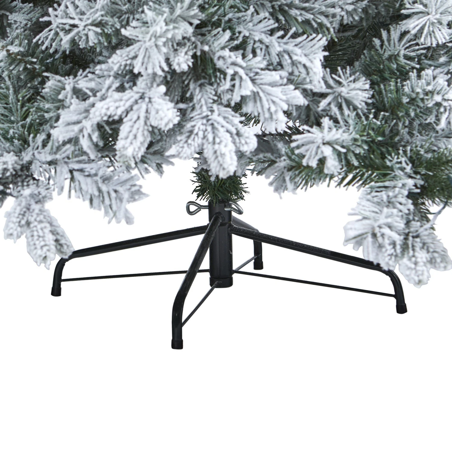 8' Flocked Vermont Mixed Pine Artificial Christmas Tree With 600 LED Lights 6 8' Flocked Vermont Mixed Pine Artificial Christmas Tree With 600 LED Lights - Image 6