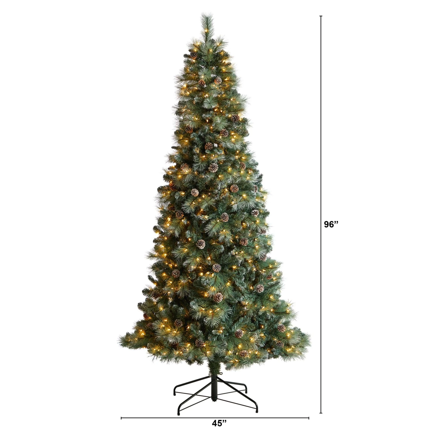 8’ Frosted Tip British Columbia Mountain Pine Artificial Christmas Tree 2 8’ Frosted Tip British Columbia Mountain Pine Artificial Christmas Tree - Image 2