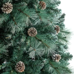 8’ Frosted Tip British Columbia Mountain Pine Artificial Christmas Tree 12 8’ Frosted Tip British Columbia Mountain Pine Artificial Christmas Tree -Cheap Artificial Trees Store artificial 8 frosted tip british columbia mountain pine tree with 500 clear lights pine cones nearly natural 900478