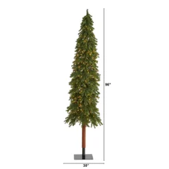 8’ Grand Alpine Artificial Christmas Tree With 500 Clear Lights And 1051 Branches On Natural Trunk -Cheap Artificial Trees Store artificial 8 grand alpine artificial christmas tree with 500 clear lights and 1051 branches on natural trunk nearly natural 599595
