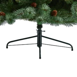 8’ Snowed French Alps Mountain Pine Christmas Tree With 1159 Bendable Branches And Pine Cones -Cheap Artificial Trees Store artificial 8 snowed french alps mountain pine christmas tree with 1159 bendable branches and pine cones nearly natural 643050