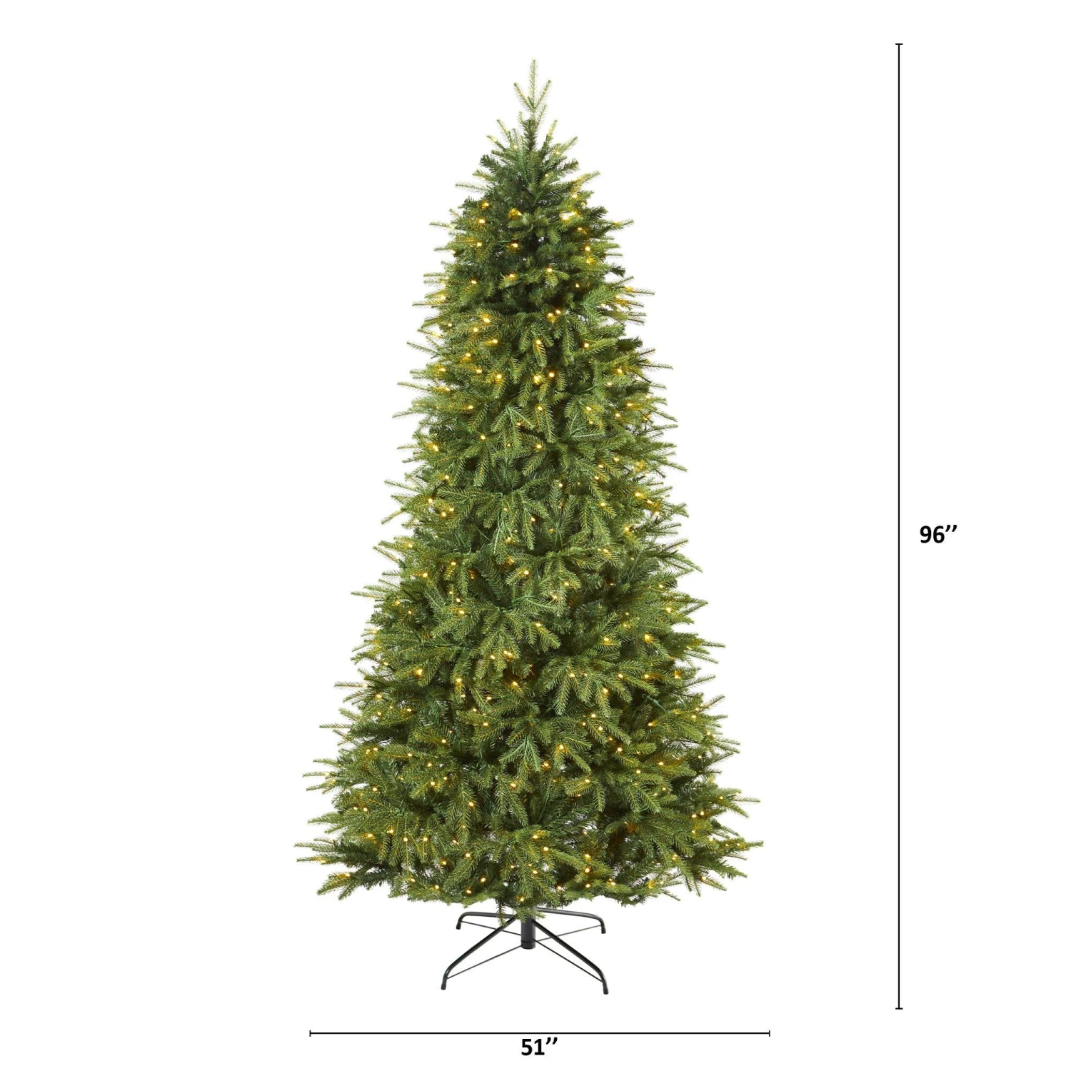 8’ Vancouver Fir “Natural Look” Artificial Christmas Tree With 700 Clear LED Lights And 3470 Bendable Branches 2 8’ Vancouver Fir “Natural Look” Artificial Christmas Tree With 700 Clear LED Lights And 3470 Bendable Branches - Image 2