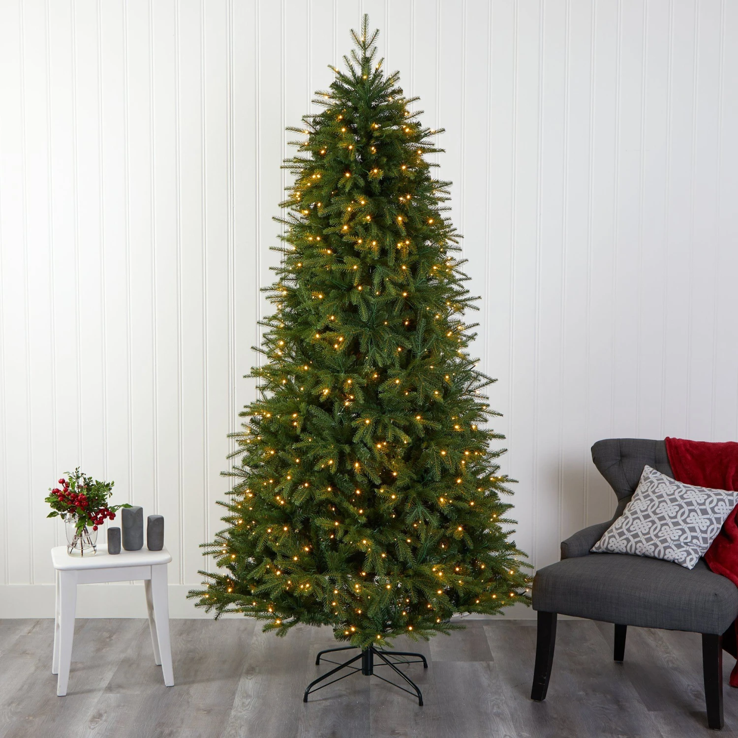 8’ Vancouver Fir “Natural Look” Artificial Christmas Tree With 700 Clear LED Lights And 3470 Bendable Branches 8 8’ Vancouver Fir “Natural Look” Artificial Christmas Tree With 700 Clear LED Lights And 3470 Bendable Branches - Image 8