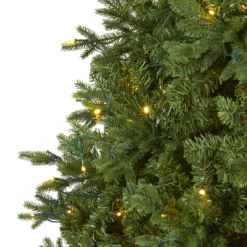 8' Vermont Fir Artificial Christmas Tree With 450 Clear LED Lights -Cheap Artificial Trees Store artificial 8 vermont fir artificial christmas tree with 450 clear led lights nearly natural 180090
