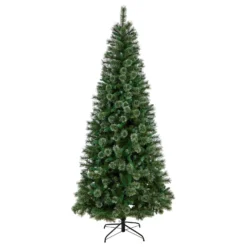 8’ Wisconsin Slim Snow Tip Pine Christmas Tree With 600 Clear LED Lights And 908 Bendable Branches 10 8’ Wisconsin Slim Snow Tip Pine Christmas Tree With 600 Clear LED Lights And 908 Bendable Branches -Cheap Artificial Trees Store artificial 8 wisconsin slim snow tip pine christmas tree with 600 clear led lights and 908 bendable branches nearly natural 938439
