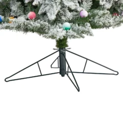 8.5' Flocked British Columbia Mountain Fir Artificial Christmas Tree -Cheap Artificial Trees Store artificial 85 flocked british columbia mountain fir tree with 120 multi color globe bulbs and 1513 branches nearly natural 353251