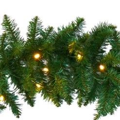 9’ Christmas Pine Artificial Garland With 50 Warm White LEDs Lights 9 9’ Christmas Pine Artificial Garland With 50 Warm White LEDs Lights -Cheap Artificial Trees Store artificial 9 christmas pine artificial garland with 50 warm white leds lights nearly natural 263755