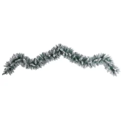 9’ Flocked Artificial Christmas Garland With 50 Warm White LED Lights 7 9’ Flocked Artificial Christmas Garland With 50 Warm White LED Lights -Cheap Artificial Trees Store artificial 9 flocked artificial christmas garland with 50 warm white led lights nearly natural 877256