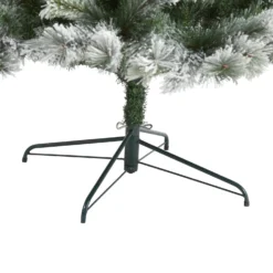 9’ Flocked Oregon Pine Artificial Christmas Tree With 600 Clear Lights And 1580 Bendable Branches -Cheap Artificial Trees Store artificial 9 flocked oregon pine artificial christmas tree with 600 clear lights and 1580 bendable branches nearly natural 878091