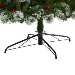 9’ Frosted Swiss Pine Artificial Christmas Tree With 700 Clear LED Lights And Berries 10 9’ Frosted Swiss Pine Artificial Christmas Tree With 700 Clear LED Lights And Berries -Cheap Artificial Trees Store artificial 9 frosted swiss pine artificial christmas tree with 700 clear led lights and berries nearly natural 289748