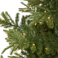 9’ Layered Washington Spruce Artificial Christmas Tree With 750 Clear LED Lights And 2055 Bendable Branches -Cheap Artificial Trees Store artificial 9 layered washington spruce artificial christmas tree with 750 clear led lights and 2055 bendable b nearly natural 897223