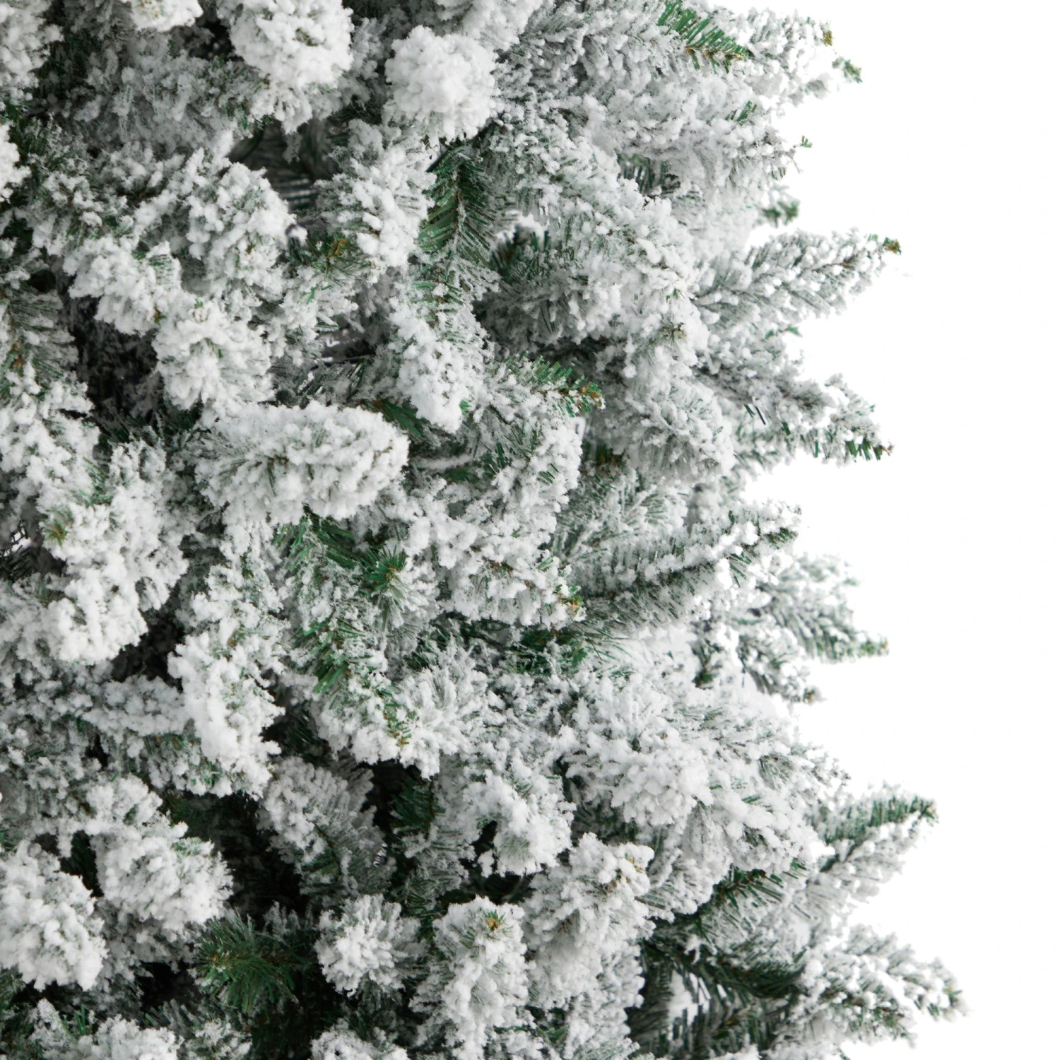 9’ Slim Flocked Montreal Fir Artificial Christmas Tree 5 9’ Slim Flocked Montreal Fir Artificial Christmas Tree - Image 5