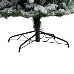 9’ Slim Flocked Montreal Fir Artificial Christmas Tree 13 9’ Slim Flocked Montreal Fir Artificial Christmas Tree -Cheap Artificial Trees Store artificial 9 slim flocked montreal fir tree with 600 warm white led lights and 1860 bendable branches nearly natural 979056