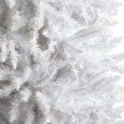 9’ Slim White Artificial Christmas Tree With 600 Warm White LED Lights And 1860 Bendable Branches -Cheap Artificial Trees Store artificial 9 slim white artificial christmas tree with 600 warm white led lights and 1860 bendable branches nearly natural 250396