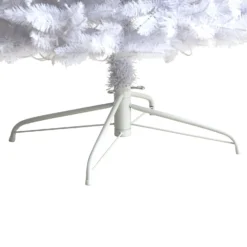 9’ Slim White Artificial Christmas Tree With 600 Warm White LED Lights And 1860 Bendable Branches -Cheap Artificial Trees Store artificial 9 slim white artificial christmas tree with 600 warm white led lights and 1860 bendable branches nearly natural 902541