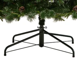 9’ Snowed Tipped Clermont Pine Artificial Christmas Tree -Cheap Artificial Trees Store artificial 9 snowed tipped clermont mixed pine tree with 900 clear lights pine cones and 900 branches nearly natural 638245