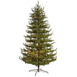 9’ Vancouver Mountain Pine Artificial Christmas Tree With 750 Clear Lights And 2583 Bendable Branches