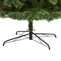 9’ White Mountain Pine Artificial Christmas Tree With 650 Clear LED Lights And Pine Cones -Cheap Artificial Trees Store artificial 9 white mountain pine artificial christmas tree with 650 clear led lights and pine cones nearly natural 380511