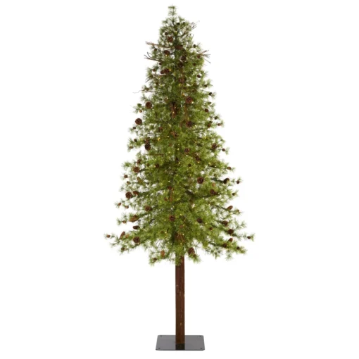 9' Wyoming Alpine Artificial Christmas Tree With 300 Clear (multifunction) LED Lights And Pine Cones On Natural Trunk 8 9' Wyoming Alpine Artificial Christmas Tree With 300 Clear (multifunction) LED Lights And Pine Cones On Natural Trunk -Cheap Artificial Trees Store artificial 9 wyoming alpine artificial christmas tree with 300 clear multifunction led lights and pine cones nearly natural 931501
