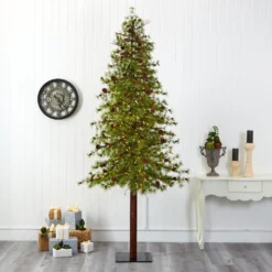 9' Wyoming Alpine Artificial Christmas Tree With 300 Clear (multifunction) LED Lights And Pine Cones On Natural Trunk 14 9' Wyoming Alpine Artificial Christmas Tree With 300 Clear (multifunction) LED Lights And Pine Cones On Natural Trunk -Cheap Artificial Trees Store artificial 9 wyoming alpine artificial christmas tree with 300 clear multifunction led lights and pine cones on natural trunk nearly natural 107493