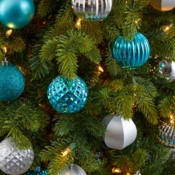 Holiday Shatterproof, 101 Count Christmas Tree Ornament Set, 60mm With Re-Useable Tube -Cheap Artificial Trees Store artificial holiday shatterproof 101 count christmas tree ornament set 60mm with re useable tube nearly natural 352098