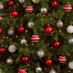 Holiday Shatterproof, 64 Count Christmas Tree Ornament Set, 80mm With Re-Useable Box 21 Holiday Shatterproof, 64 Count Christmas Tree Ornament Set, 80mm With Re-Useable Box -Cheap Artificial Trees Store artificial holiday shatterproof 64 count christmas tree ornament set 80mm with re useable box nearly natural 558139